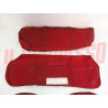 FODERE COPRI SEDILI ANTERIORI + POSTERIORI FIAT 850 BERLINA SPECIAL ROSSE NOS