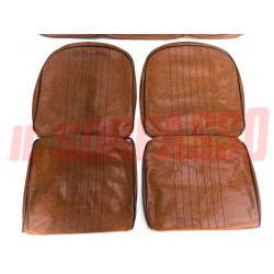 FODERE COPRI SEDILI ANTERIORI POSTERIORI FIAT 850 SPECIAL MARRONI ORIGINALE NOS