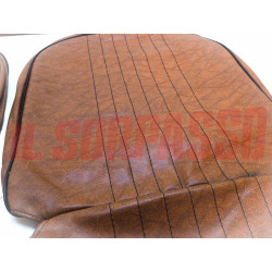 FODERE COPRI SEDILI ANTERIORI POSTERIORI FIAT 850 SPECIAL MARRONI ORIGINALE NOS