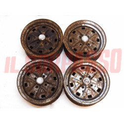 CERCHI RUOTA 5 X 13 ATTACCO FIAT 850 124 125 127 128 A112 ABARTH CONSUD NOS