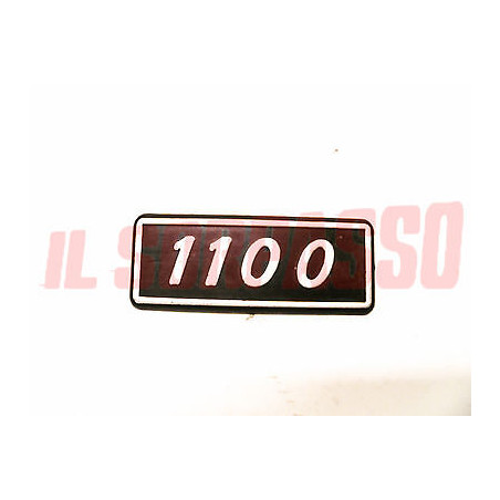 SCRITTA SIGLA PARAFANGO POSTERIORE FIAT 128 BERLINA 1100 IN PLASTICA ORIGINALE