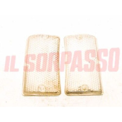 PLASTICHE BIANCHE FANALINI ANTERIORI FRECCE FIAT 124 SPECIAL 2 SERIE