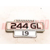 SCRITTA SIGLA VOLVO 244 GL 1.9 ORIGINALE