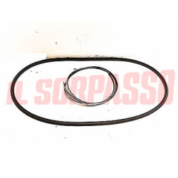 GUARNIZIONE + INSERTO VETRO LUNOTTO POSTERIORE FIAT 850 PULMINO FAMILIARE