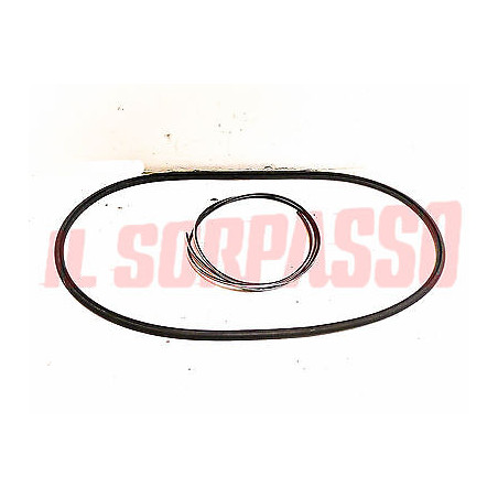 GUARNIZIONE + INSERTO VETRO LUNOTTO POSTERIORE FIAT 850 PULMINO FAMILIARE