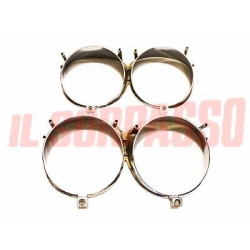 CORNICI CERCHIO FARO DESTRO SINISTRO FIAT 130 BERLINA ORIGINALI
