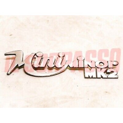 SCRITTA COFANO  POSTERIORE INNOCENTI MINI MINOR MK2 ORIGINALE