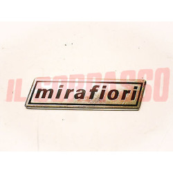 SCRITTA SIGLA MIRAFIORI PER FIAT 131 ALLUMINIO ORIGINALE